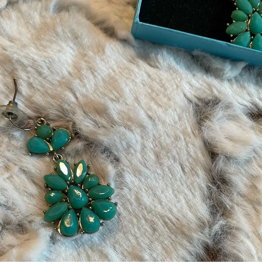 VTG Blue TURQUOISE EARRINGS purchased from Indian Reservation Handmade earrings - Picture 5 of 8